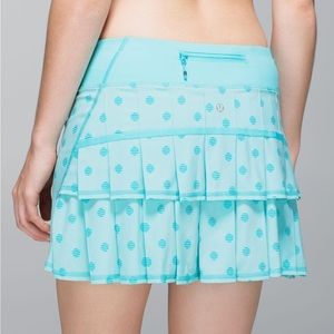 Lululemon Pace Setter Skirt Stripe Dot Angel Blue